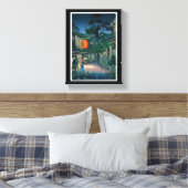 Cooler orientalischer japanischer Kasamatsu nächtl Leinwanddruck (Insitu (Schlafzimmer))