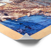 Cooler orientalischer japanischer Klassiker Hirosa Poster (Ecke)