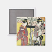 Cooler orientalischer japanischer Klassiker Magnet (Vorderseite/Rückseite)