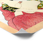 Cooler orientalischer japanischer Klassiker Poster (Ecke)