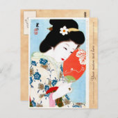 Cooler orientalischer japanischer Klassiker Postkarte (Vorne/Hinten)