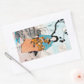 Cooler orientalischer japanischer Klassiker Rechteckiger Aufkleber (Umschlag)