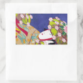 Cooler orientalischer japanischer Klassiker Rechteckiger Aufkleber (Tasche)