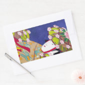 Cooler orientalischer japanischer Klassiker Rechteckiger Aufkleber (Umschlag)