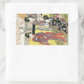 Cooler orientalischer japanischer Klassiker Rechteckiger Aufkleber (Tasche)