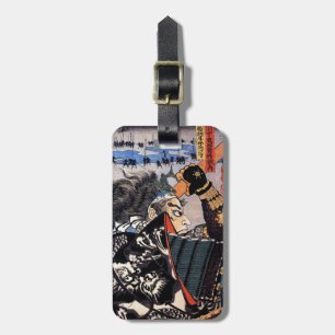 Cooler orientalischer japanischer legendärer gepäckanhänger