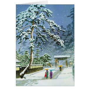 Cooler orientalischer japanischer Watercolor