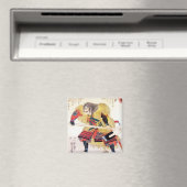 Cooler orientalischer Samurai-Krieger Magnet (In Situ (Geschirrspüler))