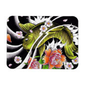 Cooler orientalischer Schwarzer Tintenfisch Magnet (Horizontal)