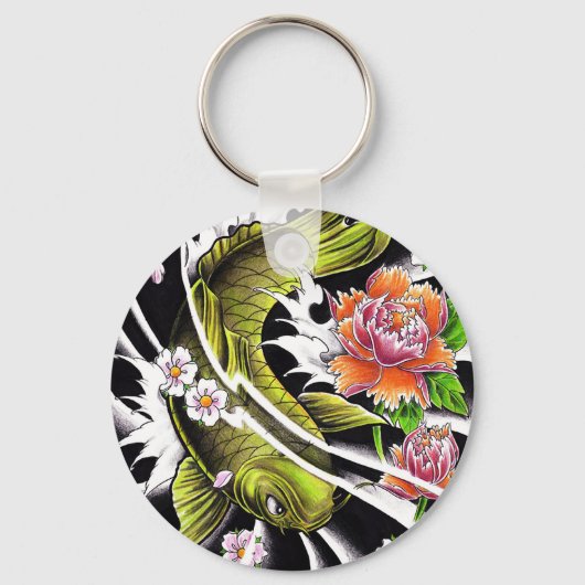 Cooler orientalischer Schwarzer Tintenfisch Schlüsselanhänger (Vorderseite)