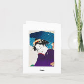 Cooler orientalischer Takane Koko Geisha mit Karte (Rückseite)