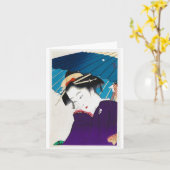 Cooler orientalischer Takane Koko Geisha mit Karte (Gelbe Blume)