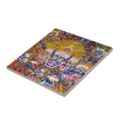 Cooler orientalischer Tangka Yamantaka Todesgott T Fliese (Seite)