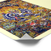 Cooler orientalischer Tangka Yamantaka Todesgottät Poster (Ecke)