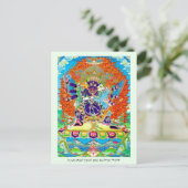 Cooler orientalischer Tangka Yamantaka Todesgottät Postkarte (Stehend Vorderseite)