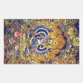 Cooler orientalischer Tangka Yamantaka Todesgottät Rechteckiger Aufkleber