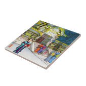 Cooler orientalischer Tempel Fliese (Seite)