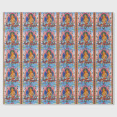 Cooler orientalischer tibetanischer thangka geschenkpapier (Flach)