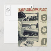 Cooler Ort für Gemüse Postkarte (Vorne/Hinten)