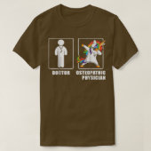 Cooler Osteopathischer Arzt Männer Unicorn Funny T-Shirt (Design vorne)