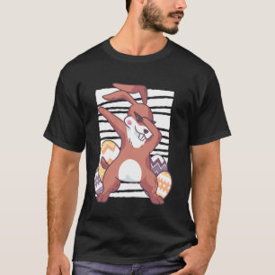 Cooler Osterhase Dabbing mit Eiern T-Shirt