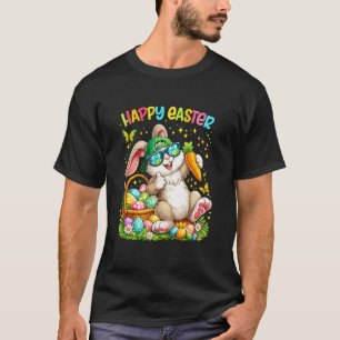 Cooler Osterhase Kaninchen mit Eiern Lustig Frohe  T-Shirt