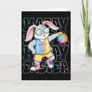 Cooler Osterhase Sketll Frohe Ostern für Kinder Er Karte