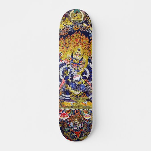 Cooler Osttibethan Mandala Yamantaka Todesgott Skateboard (Vorne)