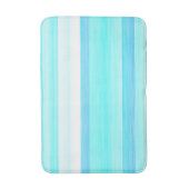 Cooler Ozean Blaues Wasser Türkis Wasserfarben Str Badematte (Vorderseite Vertikal)