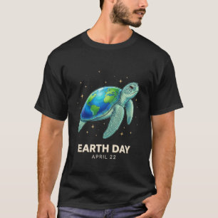 Cooler Ozeanliebhaber Erdentag 22. April Schildkrö T-Shirt