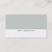 COOLER PAINT CHIP-Armgestänge grau Visitenkarte (Rückseite)