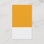 COOLER PAINT-CHIP-Armprägung in Orange Visitenkarte (Rückseite)