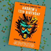 Cooler Paintball Spritzer Orange Party