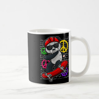 Cooler Panda Bär auf einem Skateboard Kaffeetasse