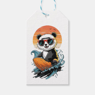 Cooler Panda-Bär Geschenkanhänger