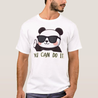 Cooler Panda Finger, du schaffst es T-Shirt