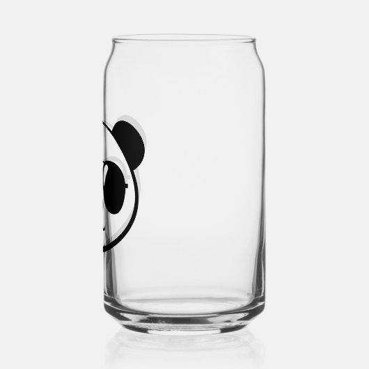 Cooler Panda mit Sonnenbrille Dosenglas (Links)