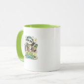 Cooler Panda-Skateboard-Kaffeebecher Tasse (Vorderseite Links)