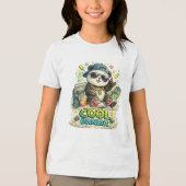 Cooler Panda Tri-Blend Shirt (Vorderseite)