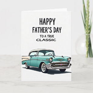 Cooler Papa Auto Illustrationskarte Karte