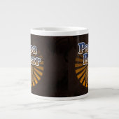 Cooler Papa-Bär, Brown/Blau/GoldVater-Geschenk Jumbo-Tasse (Vorderseite)