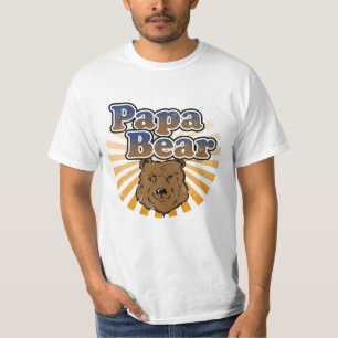 Cooler Papa-Bär, Brown/Blau/GoldVater-Geschenk T-Shirt