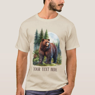 Cooler Papa-Bär individuell anpassbar T-Shirt