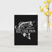 Cooler Papa Fishing Vater Geschenke Father's Day F Karte (Gelbe Blume)