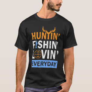 Cooler Papa  Jagen Fischen Liebt Täglich T-Shirt