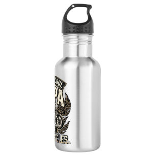 Cooler Papa Motorrad Vintage Biker Edelstahlflasche
