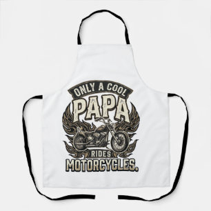 Cooler Papa Motorrad Vintage Biker Schürze
