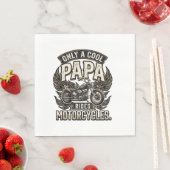 Cooler Papa Motorrad Vintage Biker Serviette (Beispiel)