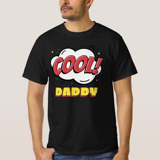 Cooler Papa Pop Art T - Shirt (Vorderseite)