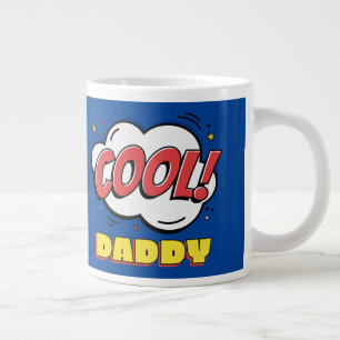 Cooler Papa Pop Art Vatertag Jumbo-Tasse